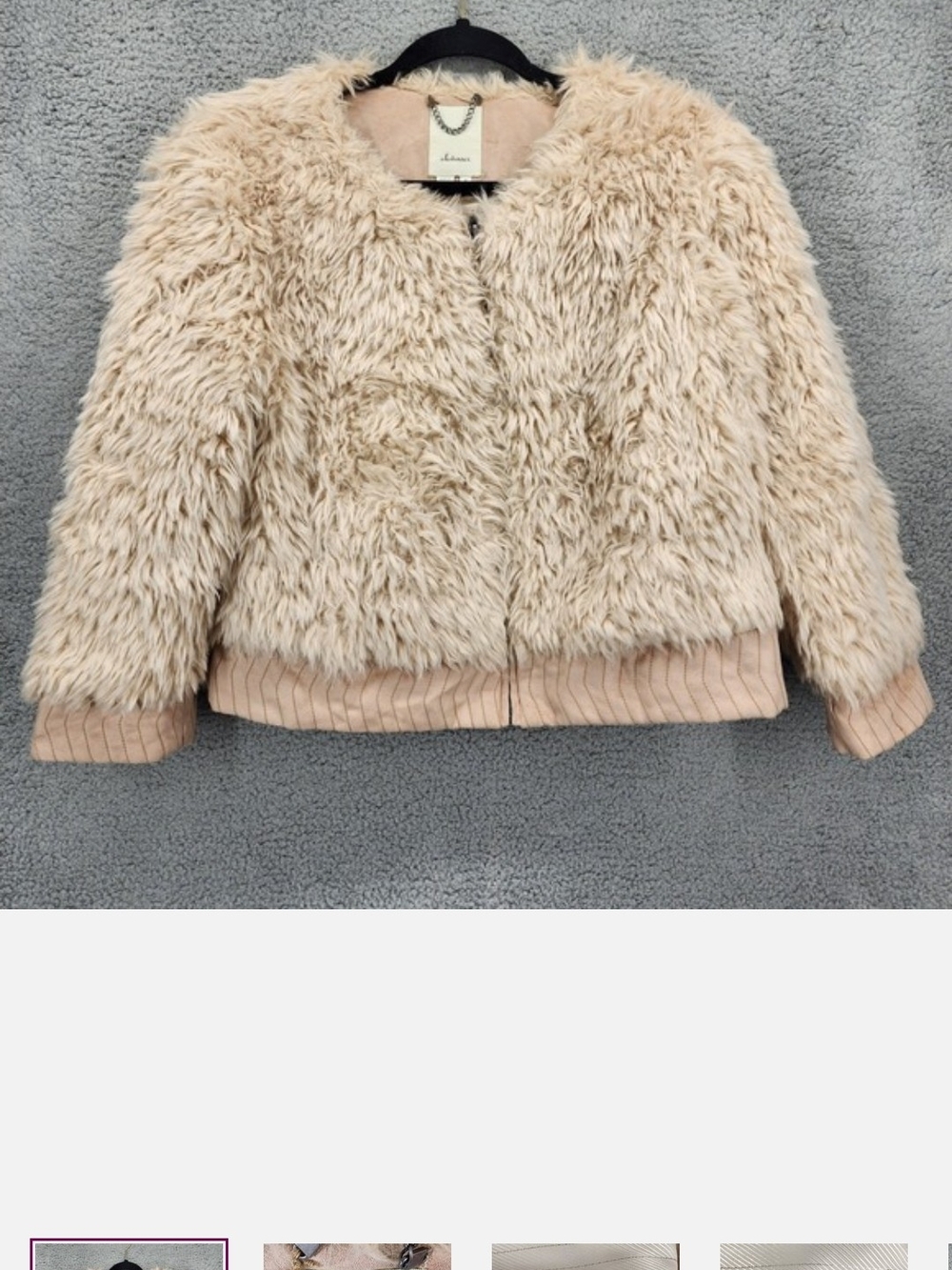 elevenses Plush Cream Teddy Jacket